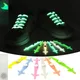 Lacets Lumineux Fluorescents en Silicone pour Homme et Femme Lacets artificiel astiques Lacets