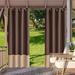 Waterproof Indoor Outdoor Curtains for Patio â€“Privacy Sun Blocking Grommet Curtain Panel Weatherproof UV Resistant Curtains for Gazebo Front Porch Pergola Brown/Beige W52 x L84 2 Panel