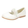 Children Shoes White Leather Shoes Bowknot Girls Princess Shoes Single Shoes Performance Shoes Little Kid Tennis Shoes Girls Size 6 Shoes