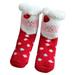 Fashion Socks For Children Baby Boy Girl Christmas Santa Deer Ankle Crew Socks With Grips Toddler Kids Unisex Lined Warm Thick Cotton Xmas Socks