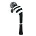 1Pcs Golf Club Cover Knitted Golf Head Cover for 460cc Driver Fairway Woods and Hybrid with Cute Pom Pom and Number Tag