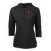 Women's Cutter & Buck Black San Francisco Giants Virtue Eco Pique 3/4 Sleeve Half-Zip Pullover Hoodie