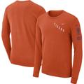 Men's Nike Orange Clemson Tigers Repeat Logo 2-Hit Long Sleeve T-Shirt