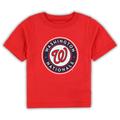 Infant Red Washington Nationals Team Crew Primary Logo T-Shirt