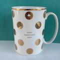 Kate Spade Dining | Kate Spade Coffee Mug | Color: Gold/White | Size: Os