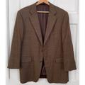 Burberry Jackets & Coats | Burberry Suit Jacket Blazer Brown Men's Plaid Houndstooth Button Coat 41 Short | Color: Brown/Tan | Size: 41 Short