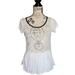 American Eagle Outfitters Tops | American Eagle Outfitters Of White Embroidered Top Size Medium | Color: Black/White | Size: M