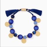 Kate Spade Jewelry | Kate Spade Blue Tassel Bracelet | Color: Blue/Gold | Size: Os