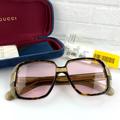 Gucci Accessories | New Authentic Gucci Gg0318s Havana/Pink Transparent Brown Square Sunglasses $468 | Color: Gold/Pink | Size: Os