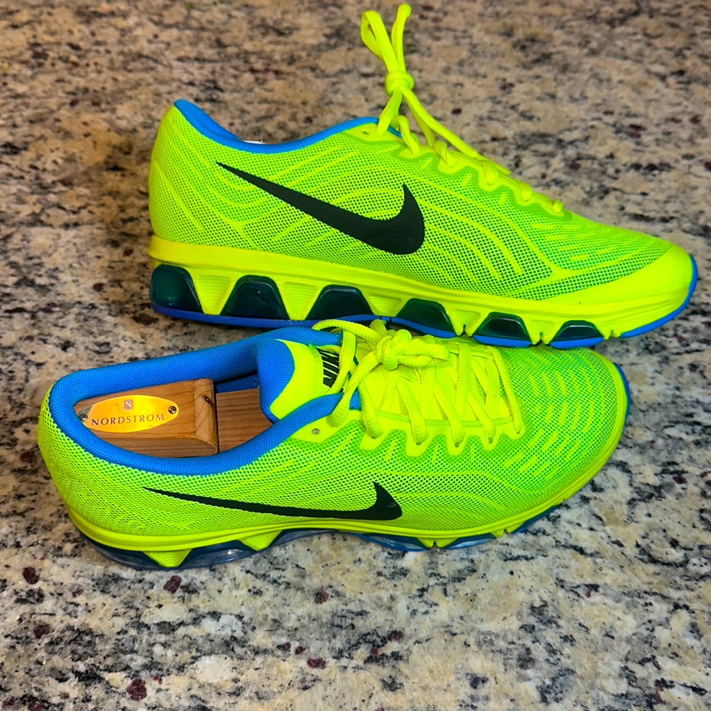 Nike Shoes | Men’s Nike Airmax Sneakers, No Box, Gently Worn Twice. | Color: Green | Size: 9