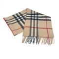 Burberry Accessories | Aauthentic Burberry Check Scarf Fashion Accessories Scarf Cashmere Beige | Color: Tan | Size: W11.8 X H63.0inch