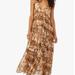 Free People Dresses | Free People Julianna Maxi Dress In Sand Combo Sz Med | Color: Brown/Tan | Size: M