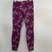 Athleta Pants & Jumpsuits | Athleta Workout Spa Pants Size Small In Plum Purple With White Flowers | Color: Purple/White | Size: S