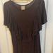Anthropologie Tops | Anthropologie Tops Anthropologie Dolan Brown Ruffle Top | Color: Brown | Size: M