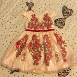 Disney Dresses | Disney Belle Limited Edition Dress | Color: Pink/Red | Size: 5/6
