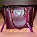 Coach Bags | Coach Purse With Long Strap And Handles. Burgundybrown With Hot Pink/Snake Skin | Color: Brown/Purple | Size: Os