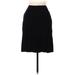 White House Black Market Casual A-Line Skirt Knee Length: Black Print Bottoms - Women's Size 6