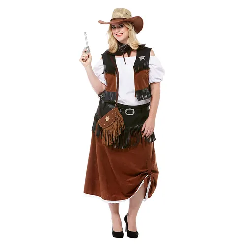 Cowgirl-Kostüm Wild Lotta für Damen