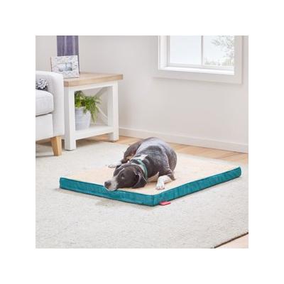 Brindle 2-in Orthopedic with Machine Washable Cover Dog & Cat Bed, Teal, Medium