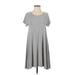 Old Navy Casual Dress - A-Line: Gray Solid Dresses - Women's Size Small