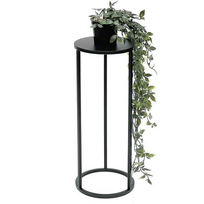 Blumenhocker Metall Schwarz Rund 50 cm Blumenständer Beistelltisch 96316 s Blumensäule Modern