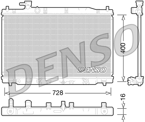 DENSO Kühler, Motorkühlung Universal für HONDA 19010RZAA51 19010RZA901 DRM40030 Image
