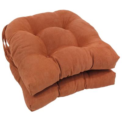 16-inch U-shaped Indoor Microsuede Chair Cushions (Set of 2, 4, or 6)