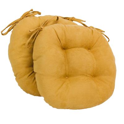 16-inch Round Indoor Microsuede Chair Cushions (Set of 2, 4, or 6)