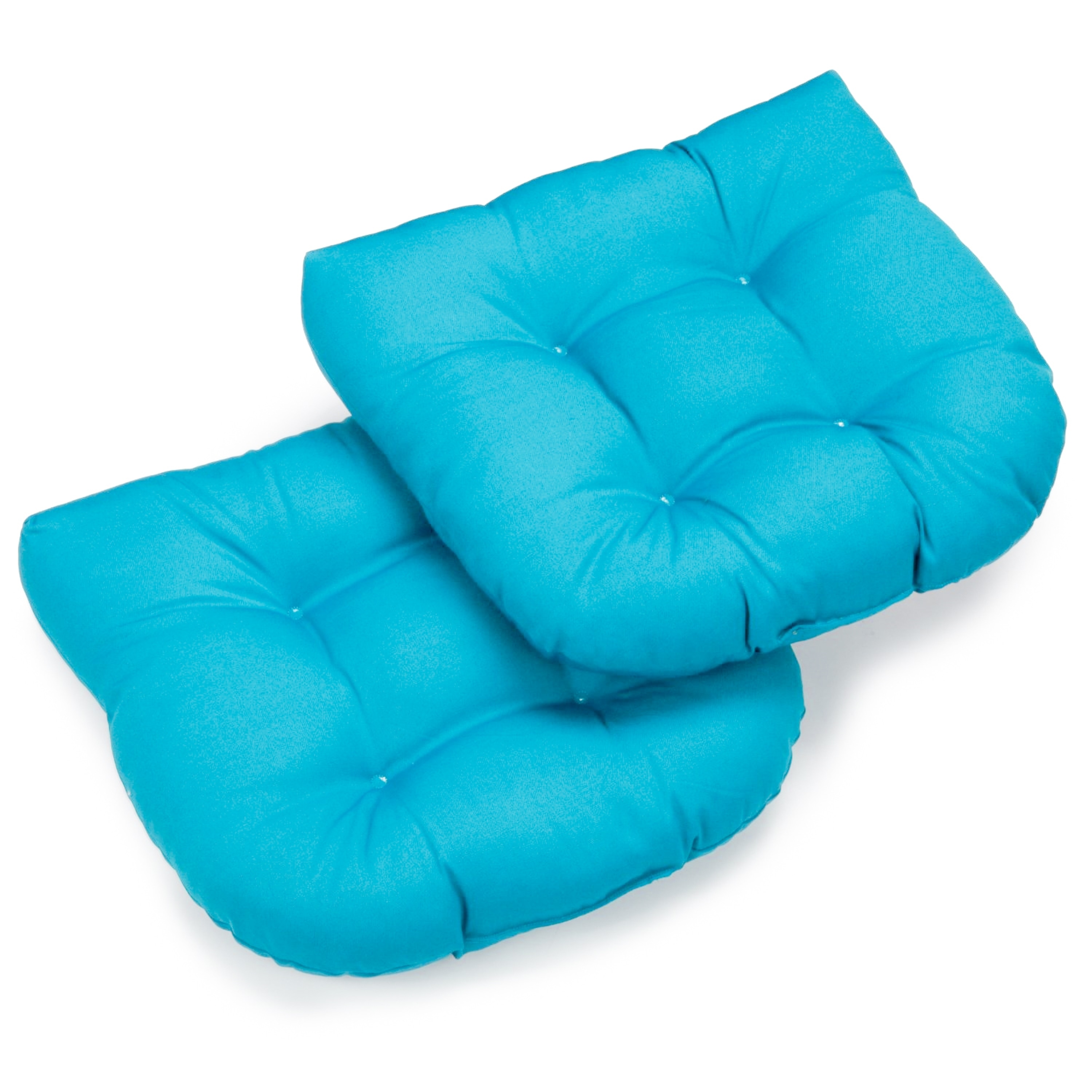 19-inch Twill U-shaped Chair Cushion (Set of 1, 2, or 4) - 19 x 19
