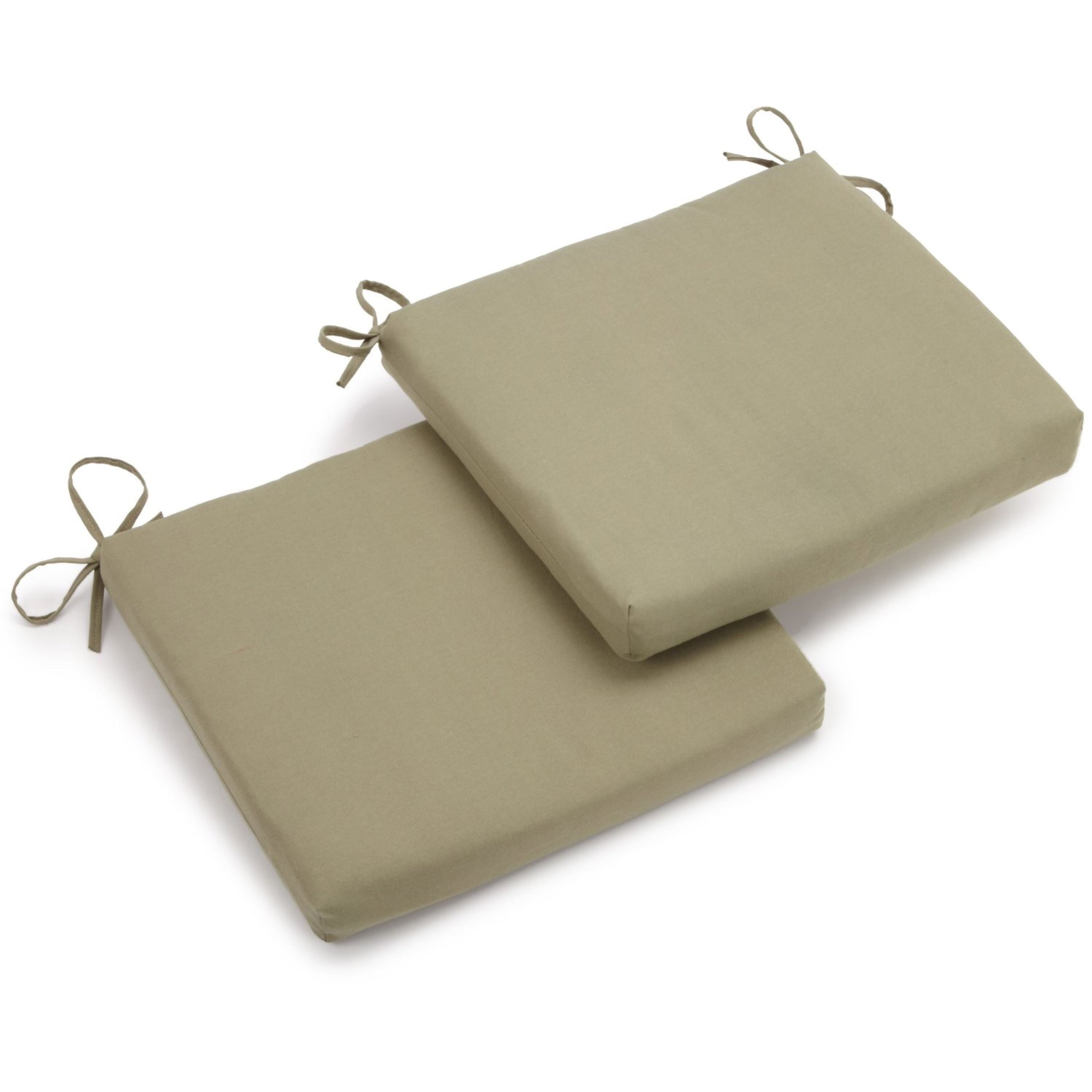 20-inch by 19-inch Twill Indoor Chair Cushion (Set of 1, 2, or 4) - 20 x 19