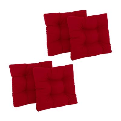 19-inch Twill Square Chair Cushion (Set of 1, 2, or 4) - 19