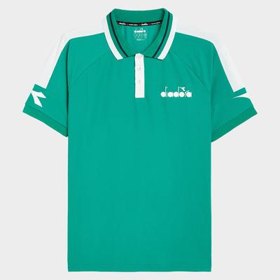 Diadora Short Sleeve Polo Icon Men's Tennis Apparel Golf Green