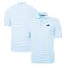 Men's Cutter & Buck Light Blue Old Dominion Monarchs Big Tall Team Logo Virtue Eco Pique Stripe Recycled Polo