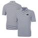 Men's Cutter & Buck Navy Old Dominion Monarchs Big Tall Team Logo Virtue Eco Pique Stripe Recycled Polo