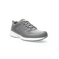 Wide Width Men's Life Walker Sport Sneakers by Propet in Dark Grey (Size 10 W)