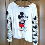 Disney Tops | Disney Mickey Mouse Sweatshirt | Color: Black/White | Size: Xxl