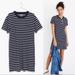 Madewell Dresses | Madewell T Shirt Dress Soft Cotton Stripe Zara Top Shop J Crew Preppy | Color: Blue/White | Size: S