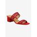 Women's Keetana Sandals by J. Renee in Red (Size 9 1/2 M)