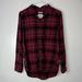 American Eagle Outfitters Tops | American Eagle Boyfriend Fit Distressed Red Blue Flannel | Color: Blue/Red | Size: S