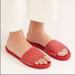 Free People Shoes | Free People Beach Front Espadrille Slide Size 37 | Color: Red | Size: 7