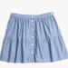 Madewell Skirts | Madewell Bistro Blue Pinstriped Cotton Mini Skirt Xs Nwot | Color: Blue/White | Size: Xs