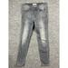 Madewell Jeans | Madewell 9" High Rise Skinny Skinny Jeans Women's 25 Gray Distressed Mid Rise | Color: Gray | Size: 25