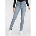 Skinny-fit-Jeans LEVI'S "311 Shaping Skinny" Gr. 32, Länge 30, blau (bleached) Damen Jeans Röhrenjeans mit Schlitz am Saum