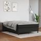 vidaXL Boxspringbett Schwarz 140x200 cm Kunstleder