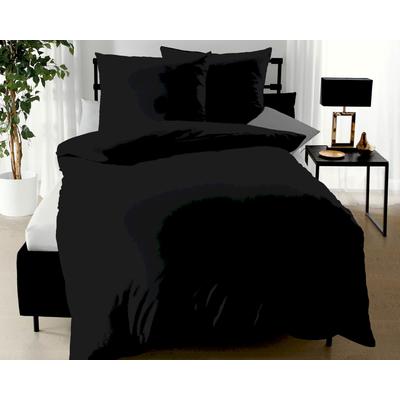 Kaeppel Mako-Satin Bettwäsche »Mapping« 3000/640 schwarz 200x200 cm / 80x80 cm