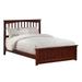 Mission Queen Platform Bed with Matching Footboard in Walnut