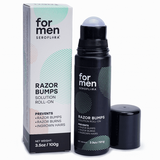 Seroflora For Men Razor Bumps Solution - Ingrown Hair Treatment for Men - Razor Bump Treatment for After Shave & Waxing - Roll-On for Face Legs Body (3.5floz)