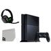 Sony PlayStation 4 500GB Gaming Console Black with Astro A10 Gaming BOLT AXTION Bundle Lke New Black Green