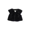 Cat & Jack Vest: Black Solid Jackets & Outerwear - Kids Girl's Size 4