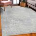 Blue/Gray 90 x 62 x 1.18 in Area Rug - Bungalow Rose Vintage Decorative Rug, Nostalgic Bohemian Ornaments In Soft Cold Tones Abstract Antique Neutral Grunge | Wayfair